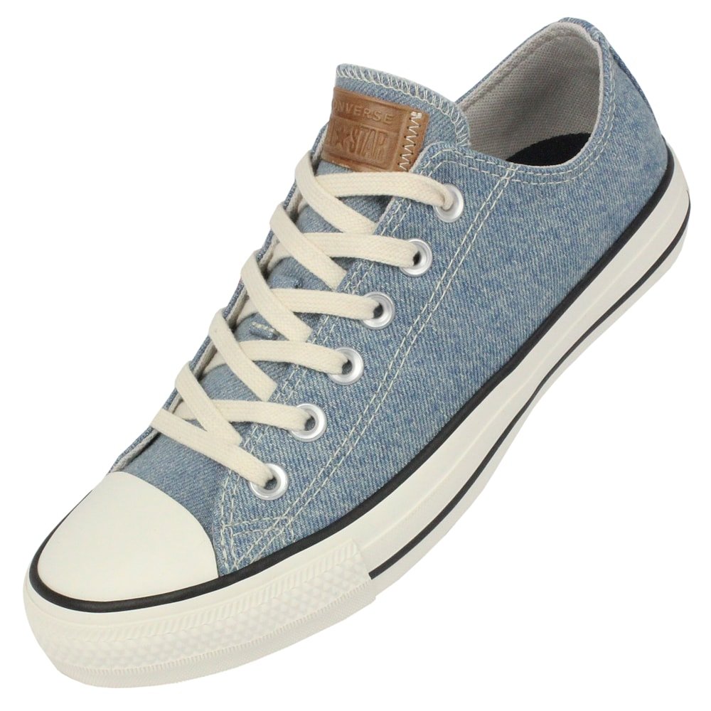 Tênis Converse Chuck Taylor All Star Azul Claro Bege Mel Amêndoa Azul 4