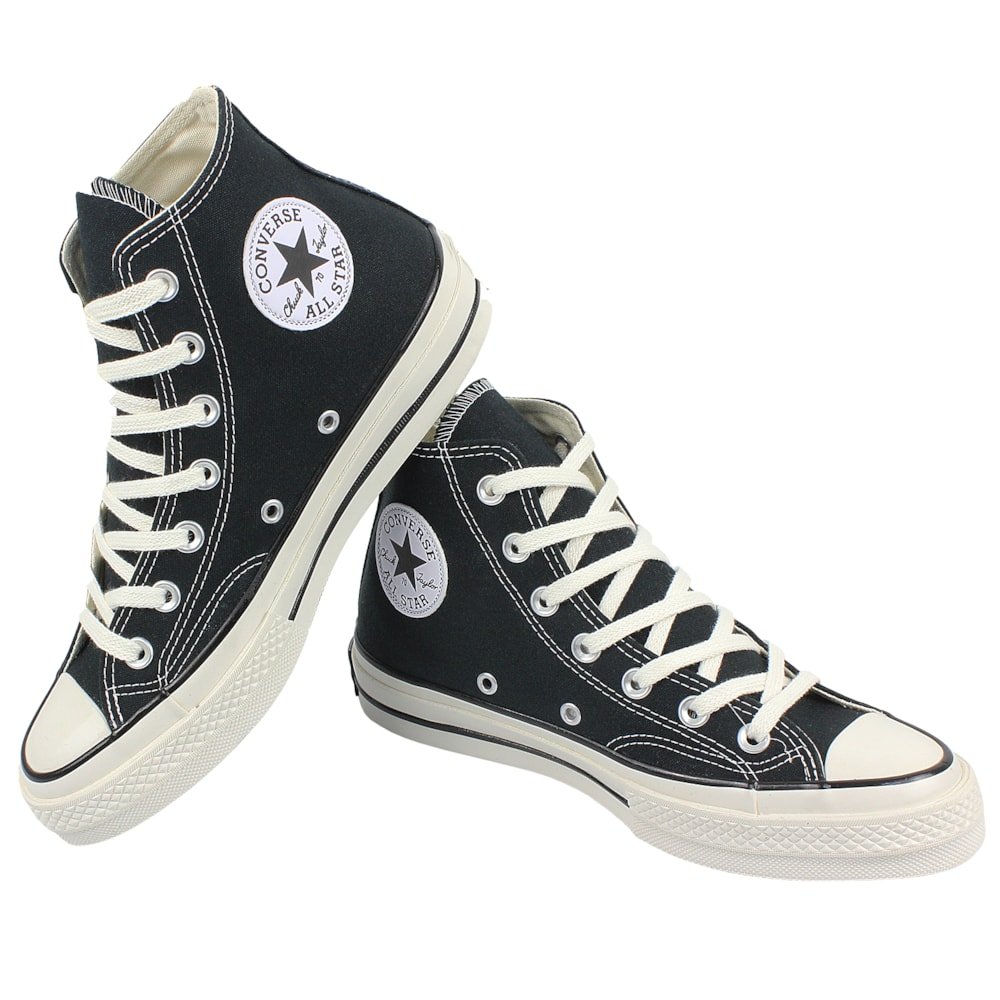 Tênis Converse Chuck 70 Hi Preto Branco Amêndoa Preto 2