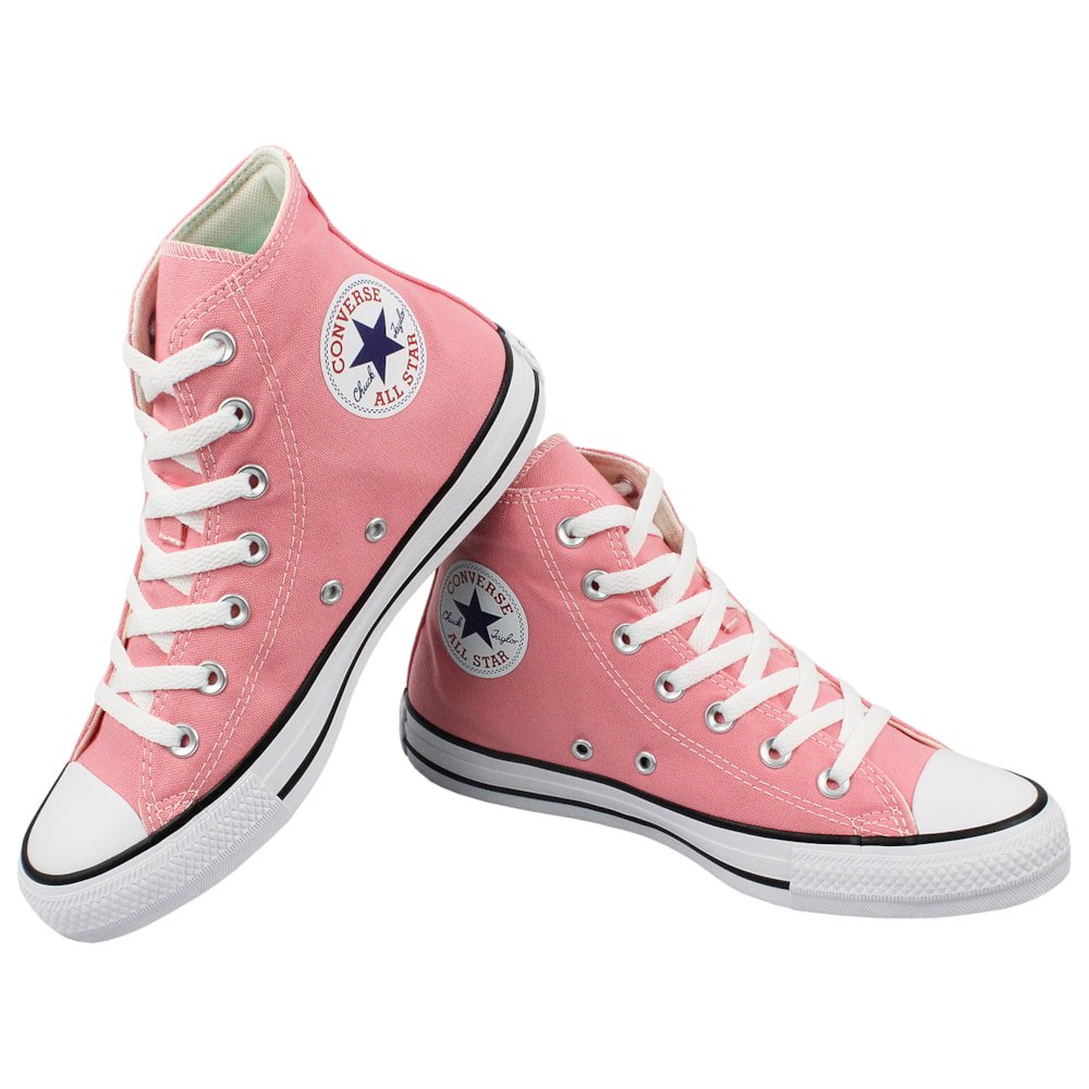 Tênis Converse Chuck Taylor All Star Hi Flamingo Preto Rosa 6