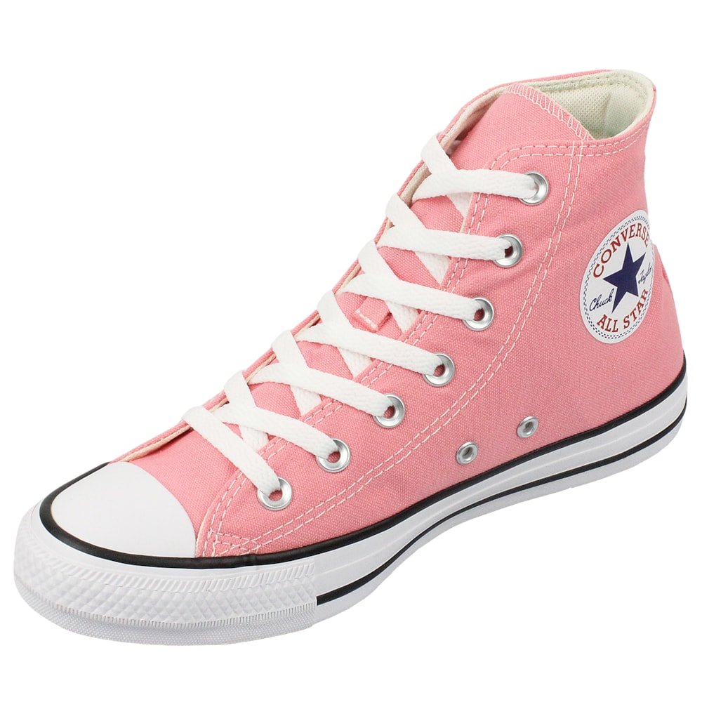 Tênis Converse Chuck Taylor All Star Hi Flamingo Preto Rosa 7