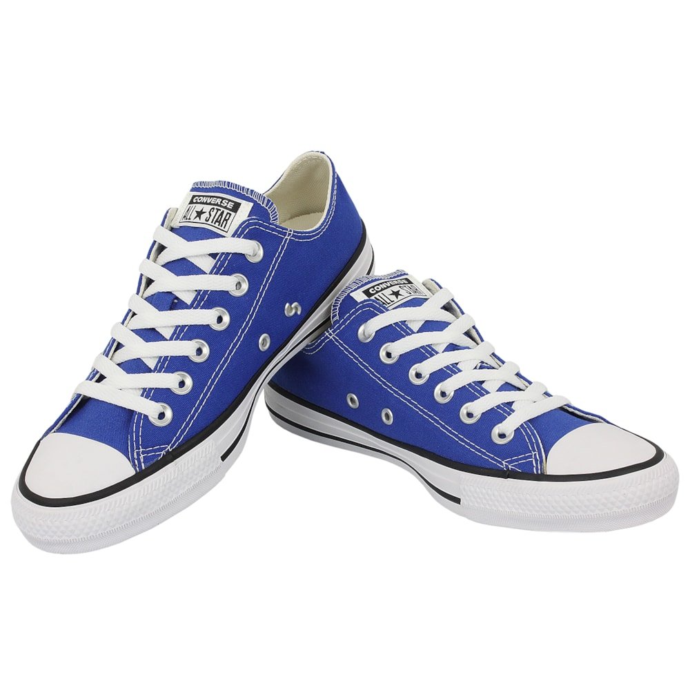 Tênis Converse Chuck Taylor All Star Azul Royal Preto Branco Azul 2