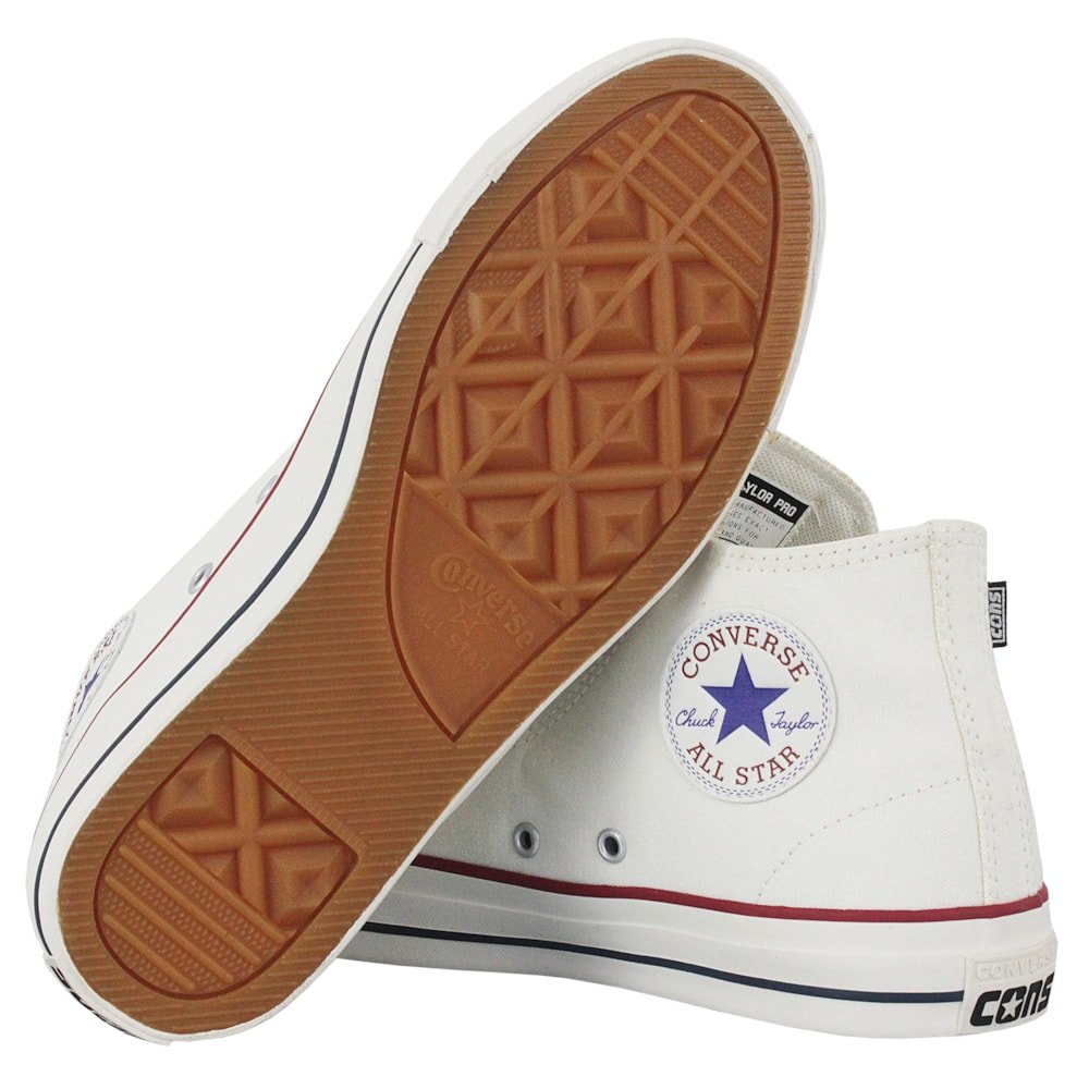 Tênis Converse Chuck Taylor All Star Pro Amendoa Grena Branco 5