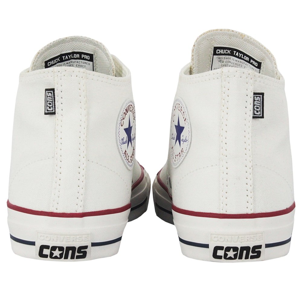 Tênis Converse Chuck Taylor All Star Pro Amendoa Grena Branco 6