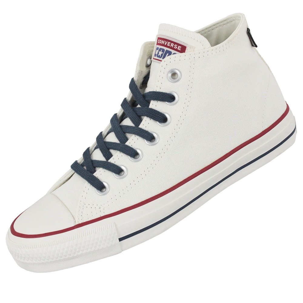 Tênis Converse Chuck Taylor All Star Pro Amendoa Grena Branco 8