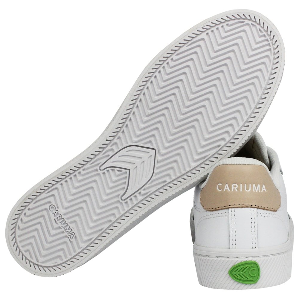 Tênis Cariuma Salvas White Leather Shifting Sand Logo Importado Branco 5