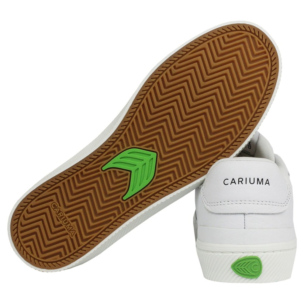 Tênis Cariuma Luan Pro White Premium Leather Black Logo Importado Branco 5
