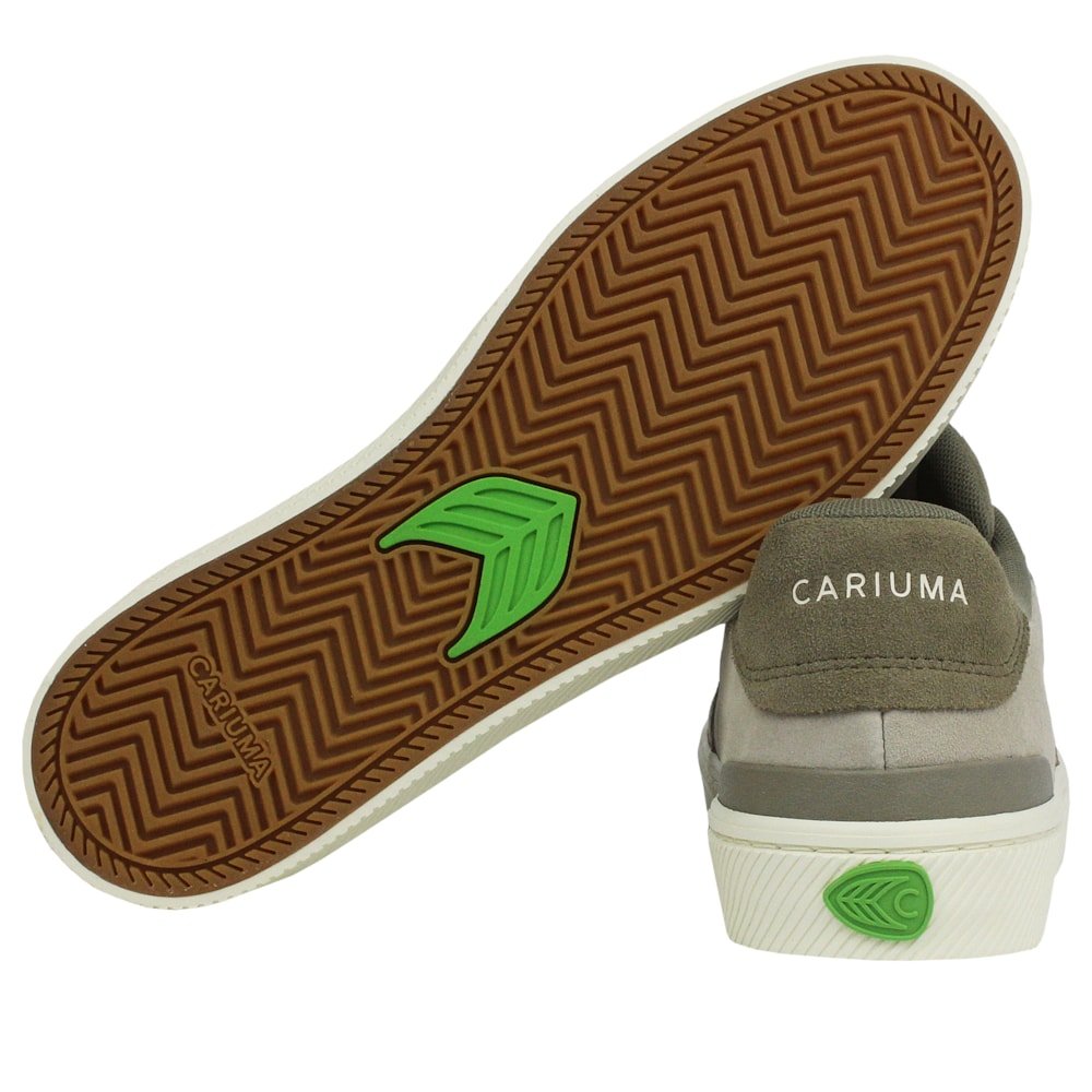 Tênis Cariuma Luan Pro Plaza Taupe Suede Ivory Logo Importado Bege 5