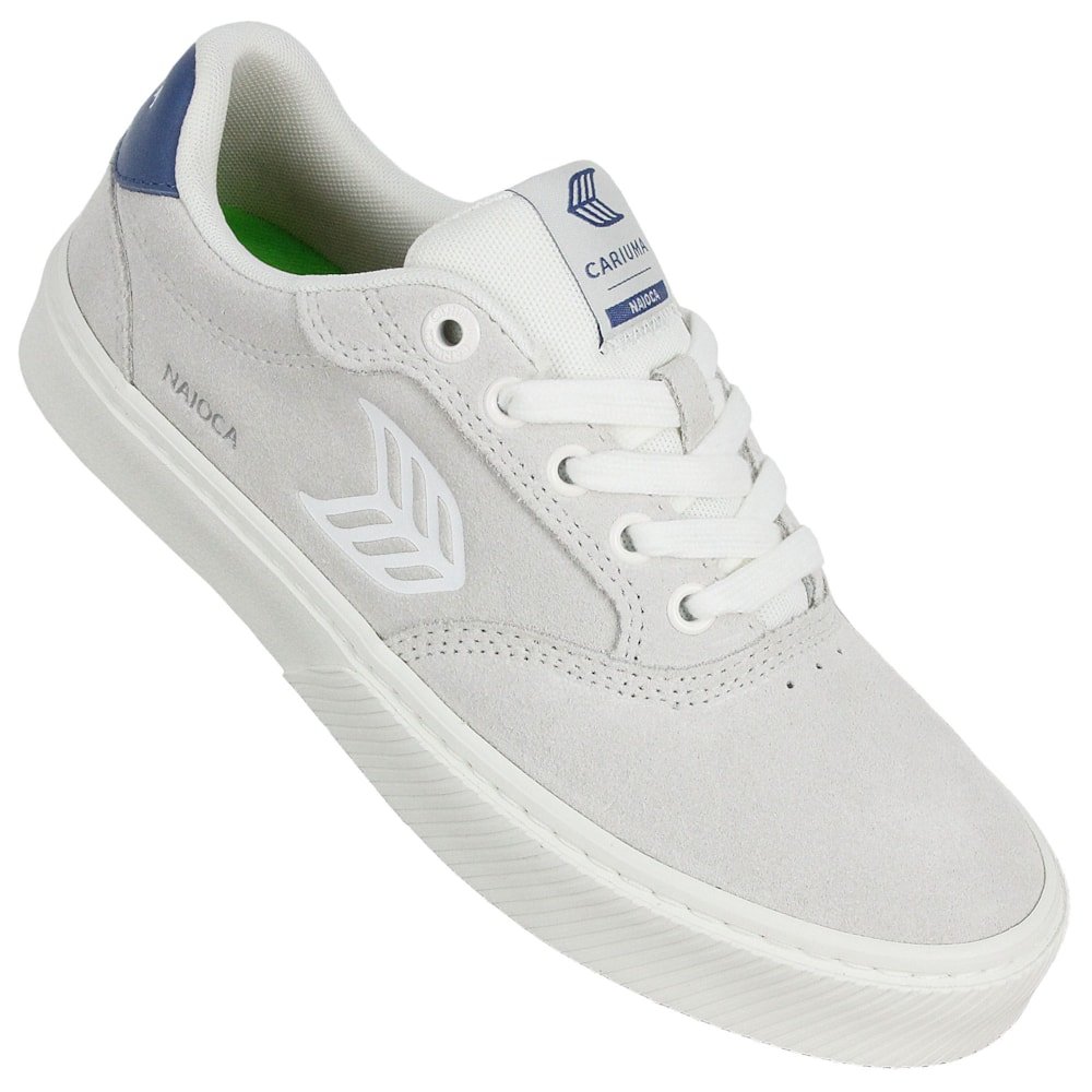 Tênis Cariuma Naioca White Suede Off White Blue Feminino Branco 2