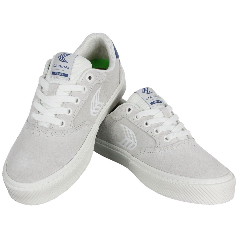 Tênis Cariuma Naioca White Suede Off White Blue Feminino Branco 3