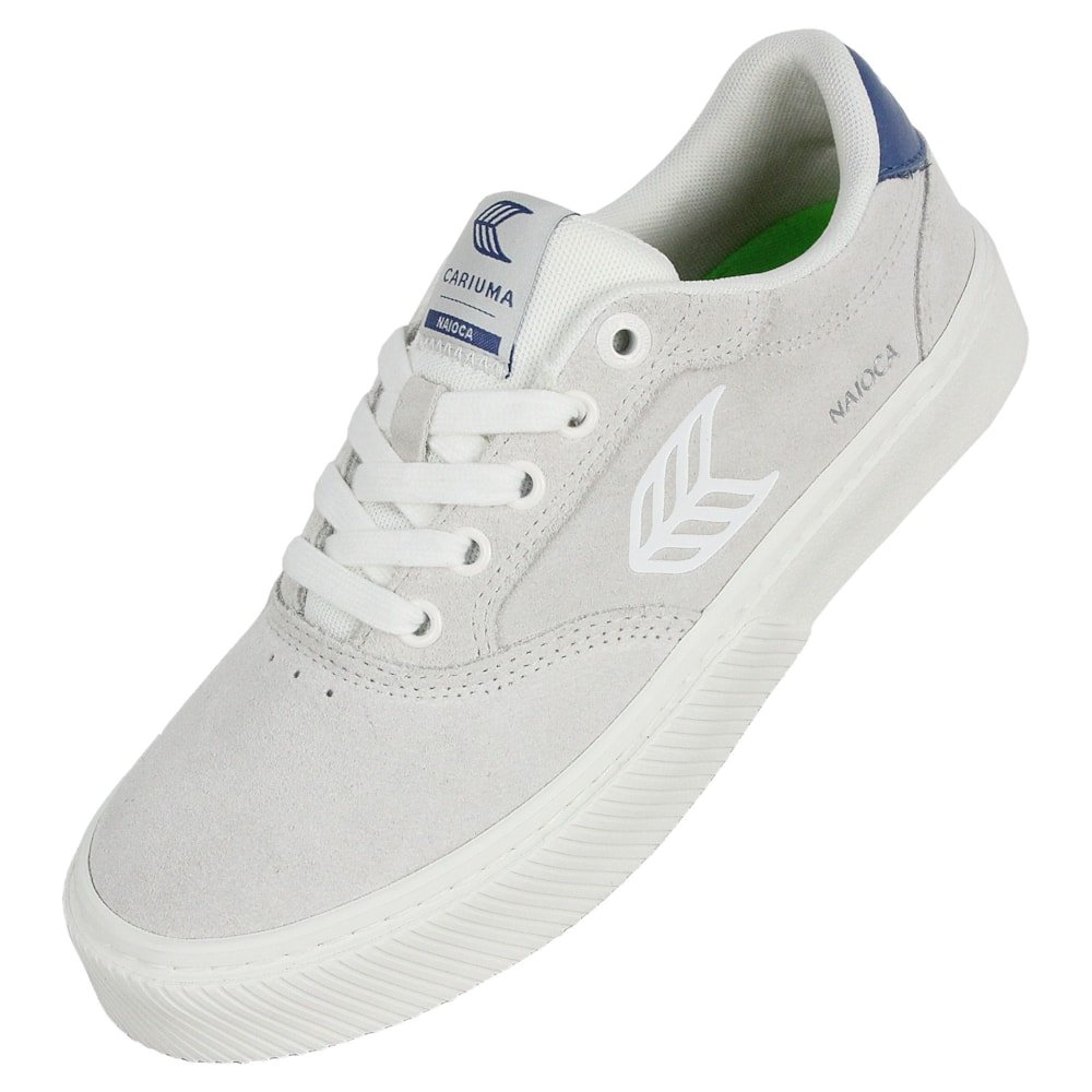 Tênis Cariuma Naioca White Suede Off White Blue Feminino Branco 4
