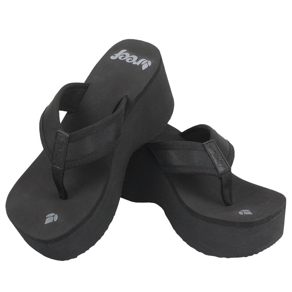 Chinelo Reef Liv Screen Black Preto 2