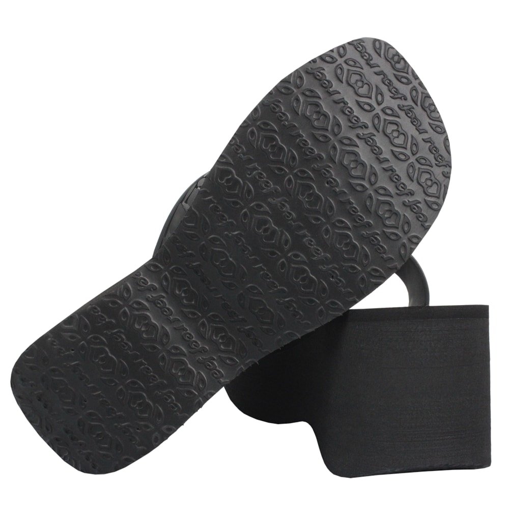 Chinelo Reef Liv Screen Jet Black Preto 4