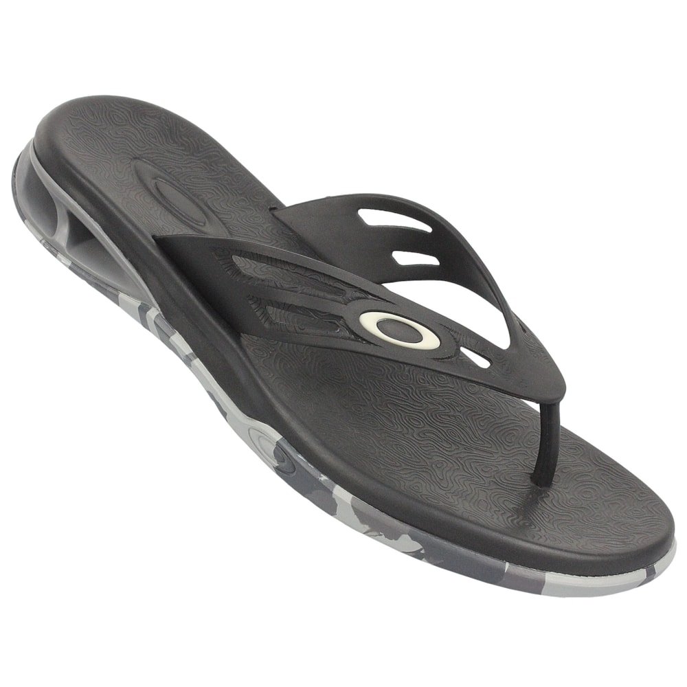Chinelo Oakley Killer Point II Camo Jet Black Preto 2