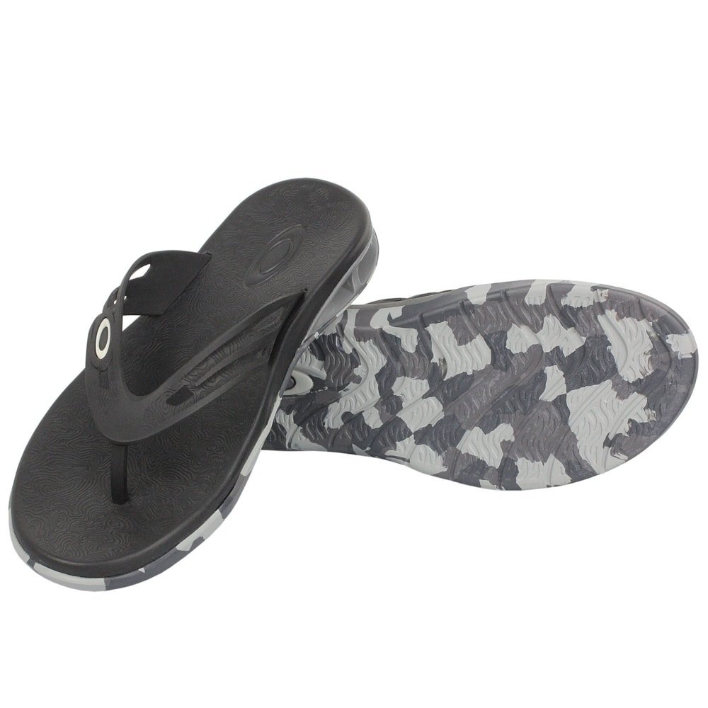 Chinelo Oakley Killer Point II Camo Jet Black Preto 3