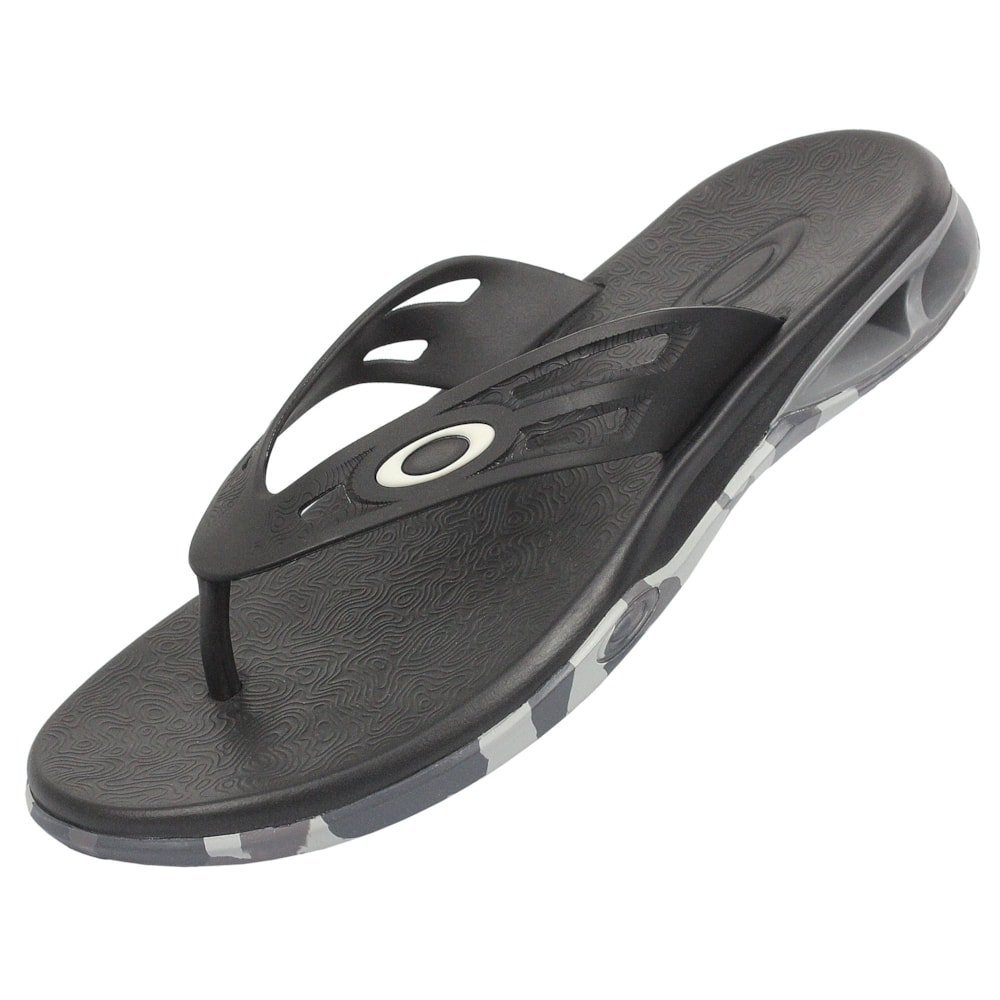 Chinelo Oakley Killer Point II Camo Jet Black Preto 4