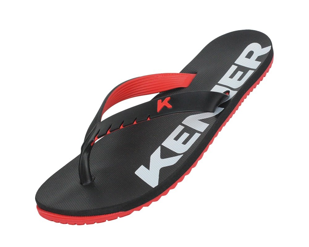 Chinelo Kenner Red Vermelho Preto Preto 4
