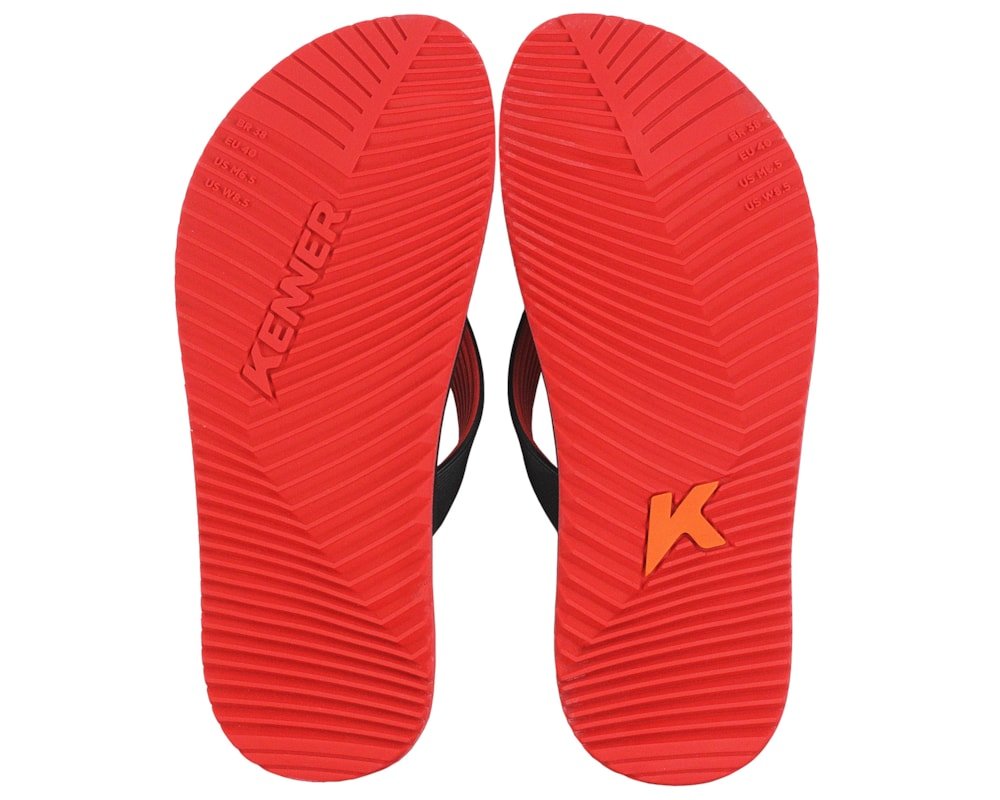 Chinelo Kenner Red Vermelho Preto Preto 5