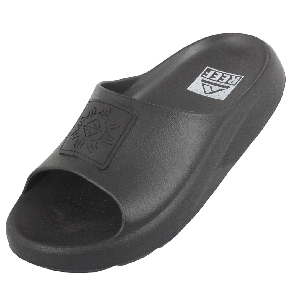 Chinelo Reef Slide On Rybrcan Black Preto 2