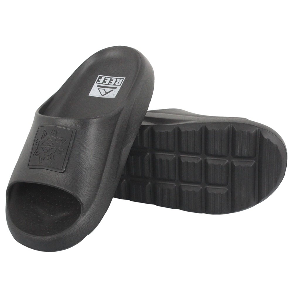 Chinelo Reef Slide On Rybrcan Black Preto 4