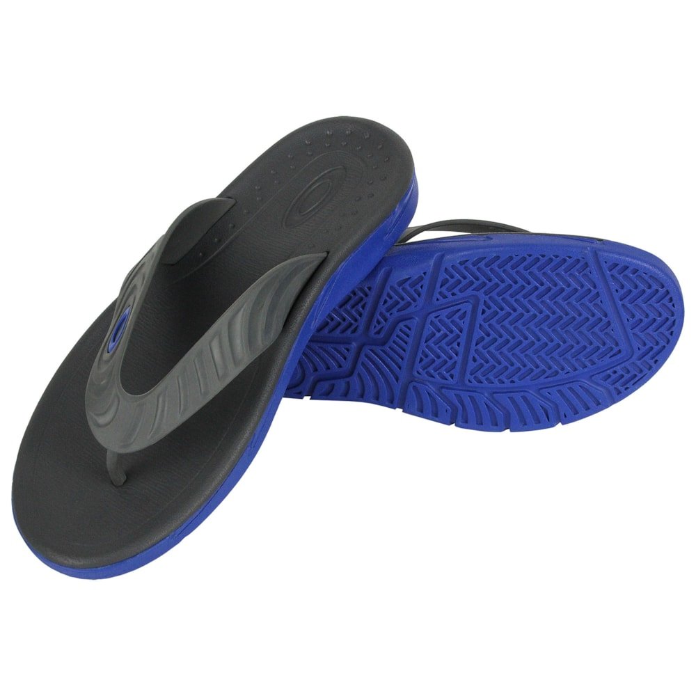 Chinelo Oakley Crowd Imperial Blue Preto 3