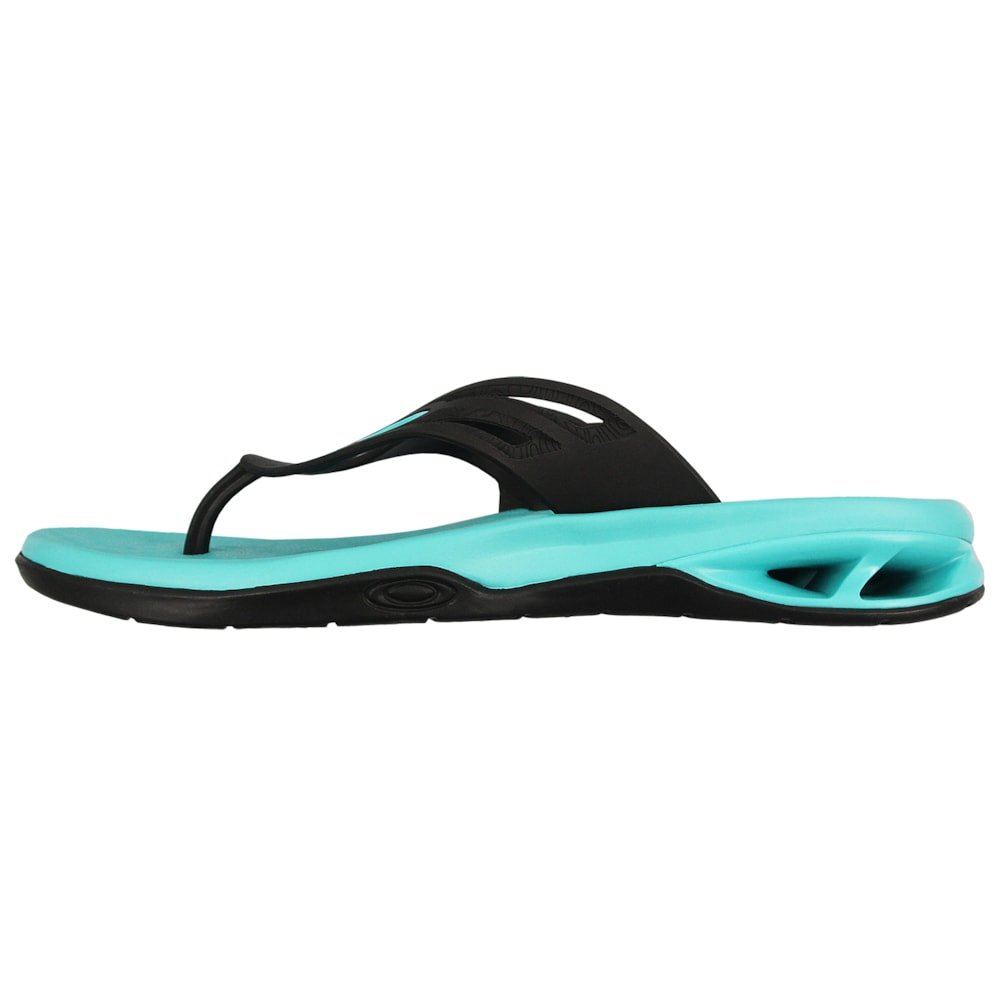 Chinelo Oakley Killer Point II Black Turquoise Azul 4
