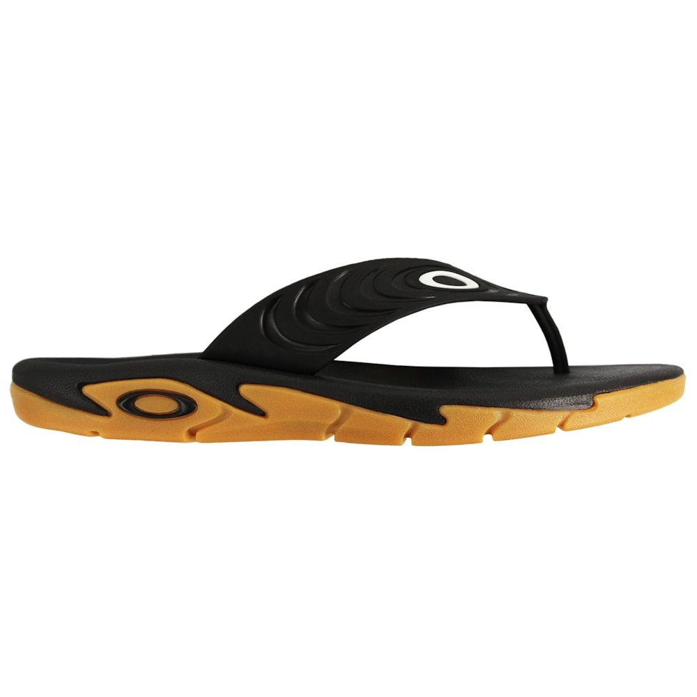 Chinelo Oakley Crowd Black Gum Preto 4