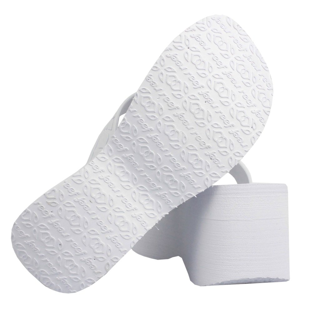 Chinelo Reef Liv Screen Jet White Branco 4