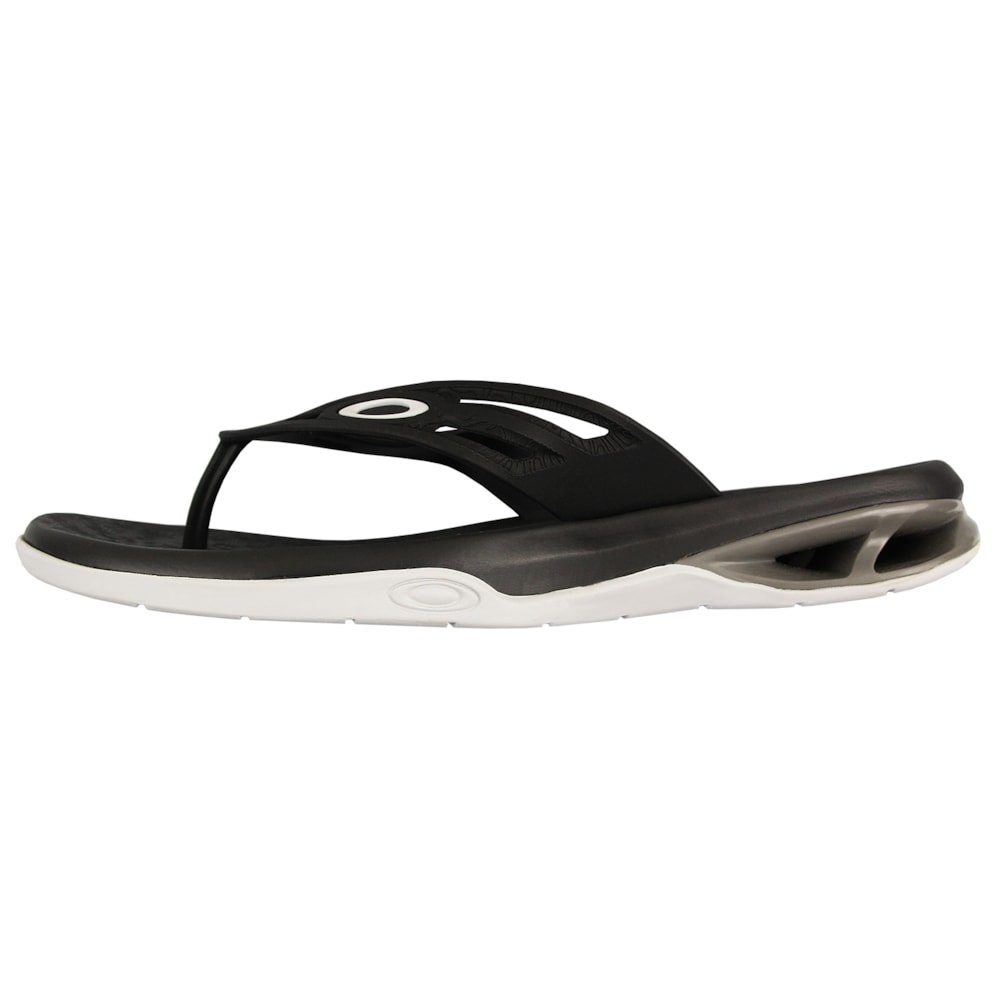 Chinelo Oakley Killer Point II White Black Preto 4