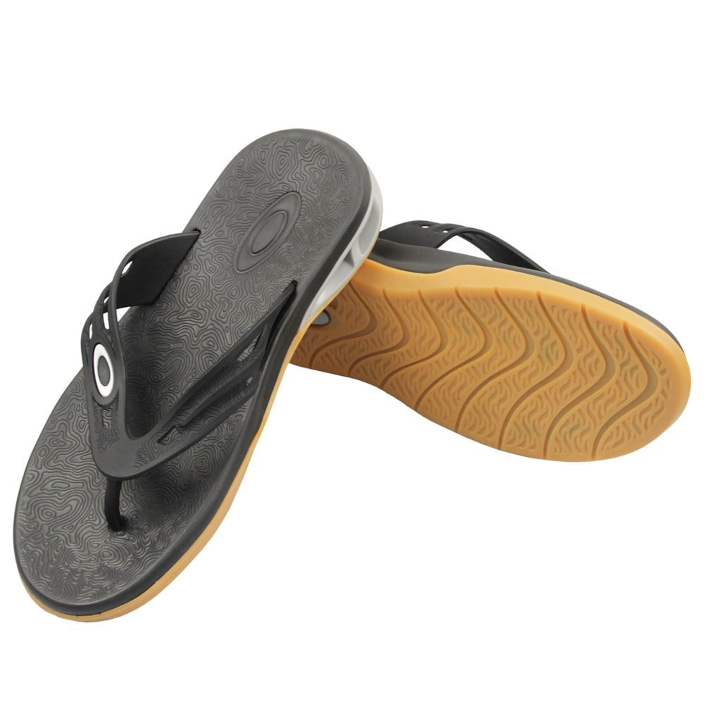 Chinelo Oakley Killer Point II Black Gum Preto 3