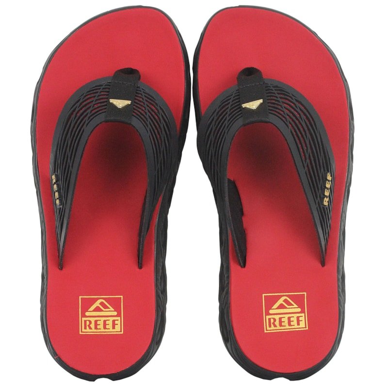 Chinelo Reef Vision Black Red