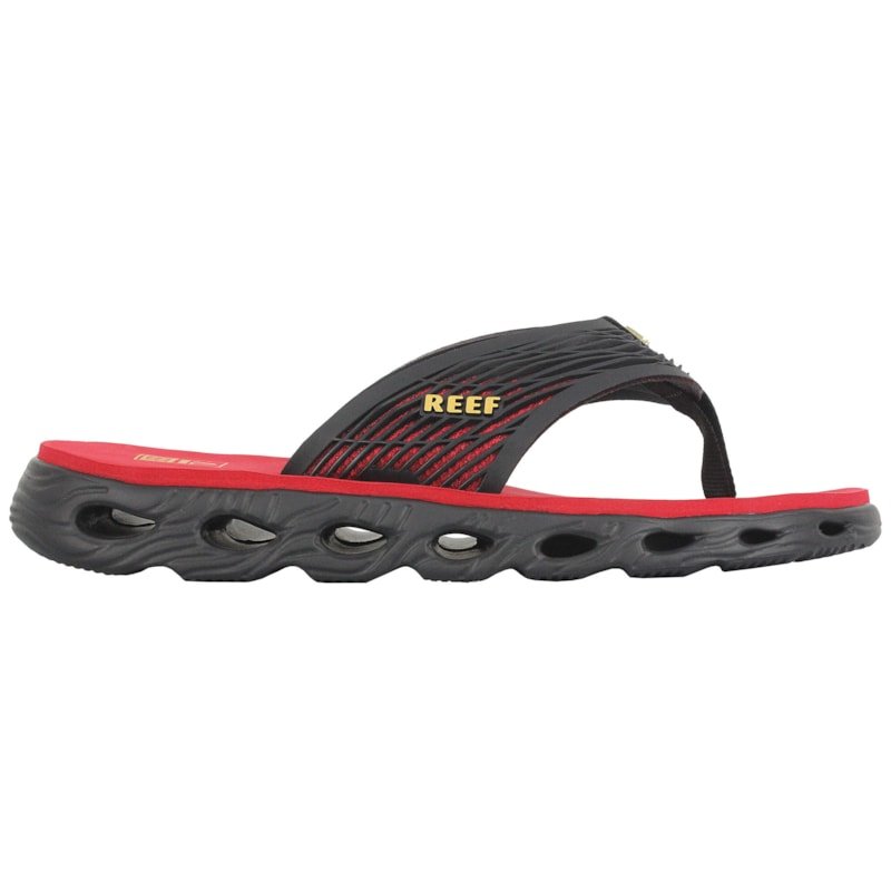Chinelo Reef Vision Black Red Preto 5