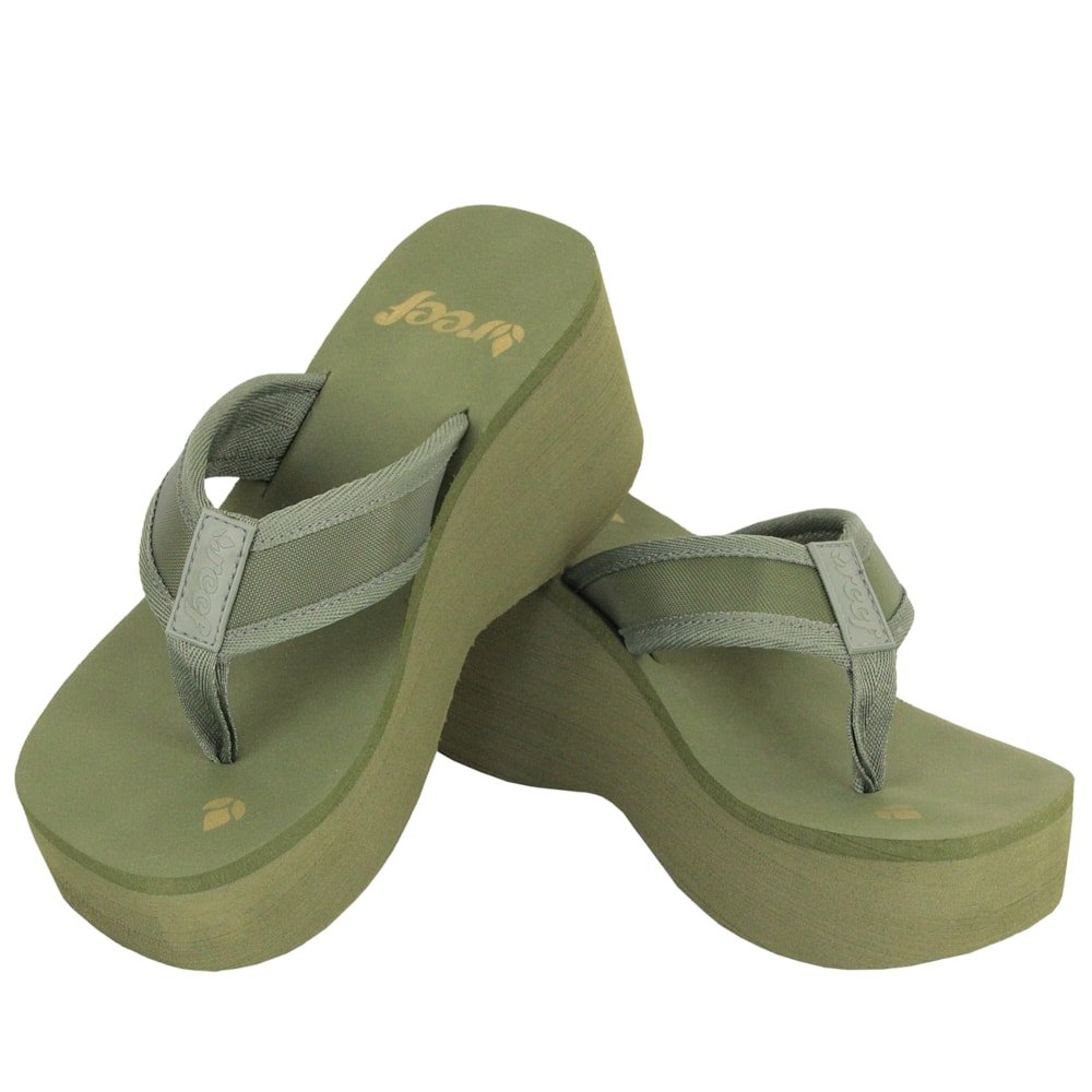 Chinelo Reef Liv Screen Olive Verde 2