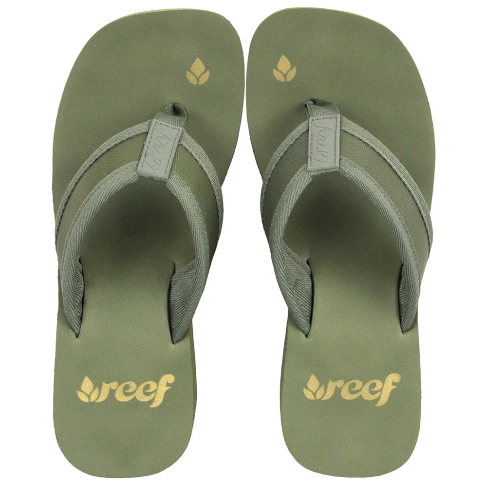 Chinelo Reef Liv Screen Olive Verde 5