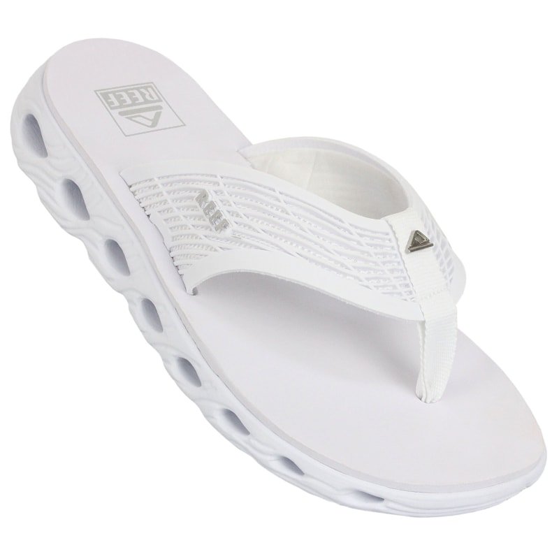 Chinelo Reef Vision White Silver Branco 2