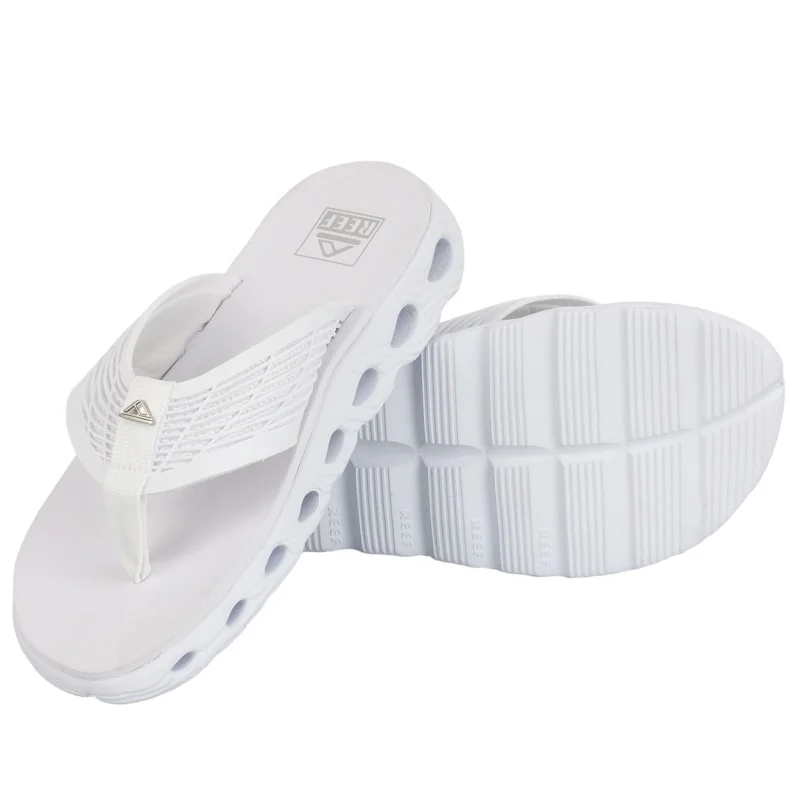 Chinelo Reef Vision White Silver Branco 3