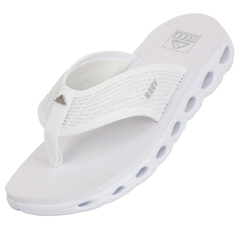 Chinelo Reef Vision White Silver Branco 4