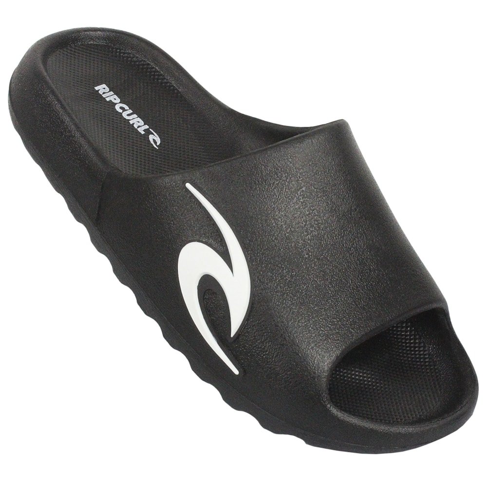 Chinelo Rip Curl Slide On Wave Icons Black Preto 2