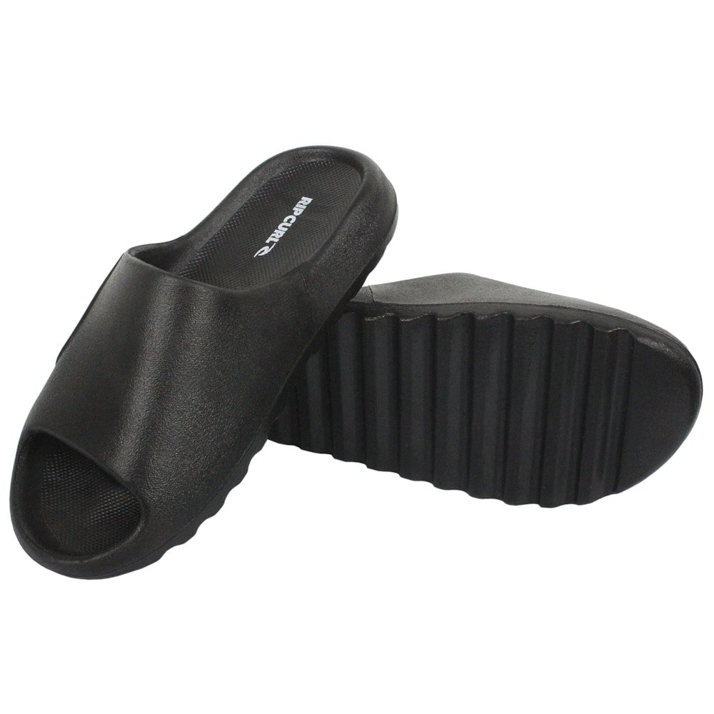Chinelo Rip Curl Slide On Wave Icons Black Preto 3