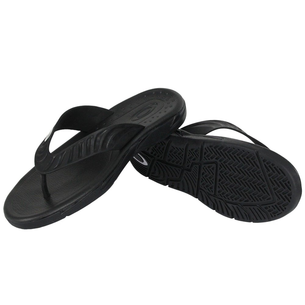 Chinelo Oakley Crowd Black Preto 3