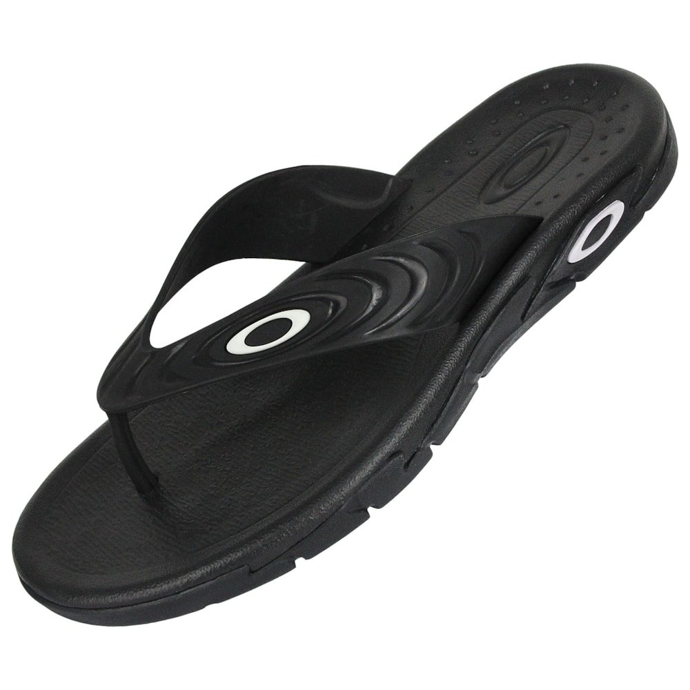 Chinelo Oakley Crowd Black Preto 4