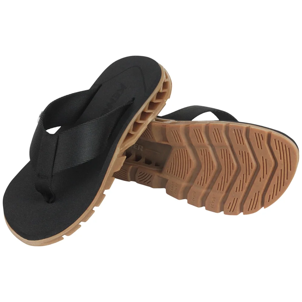 Chinelo Kenner Rakka Crepe Preto Preto 4