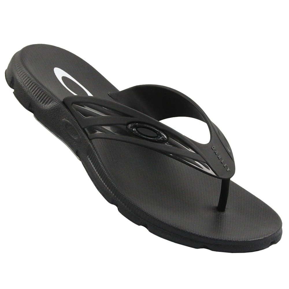 Chinelo Oakley Raptor Jet Black Preto 2