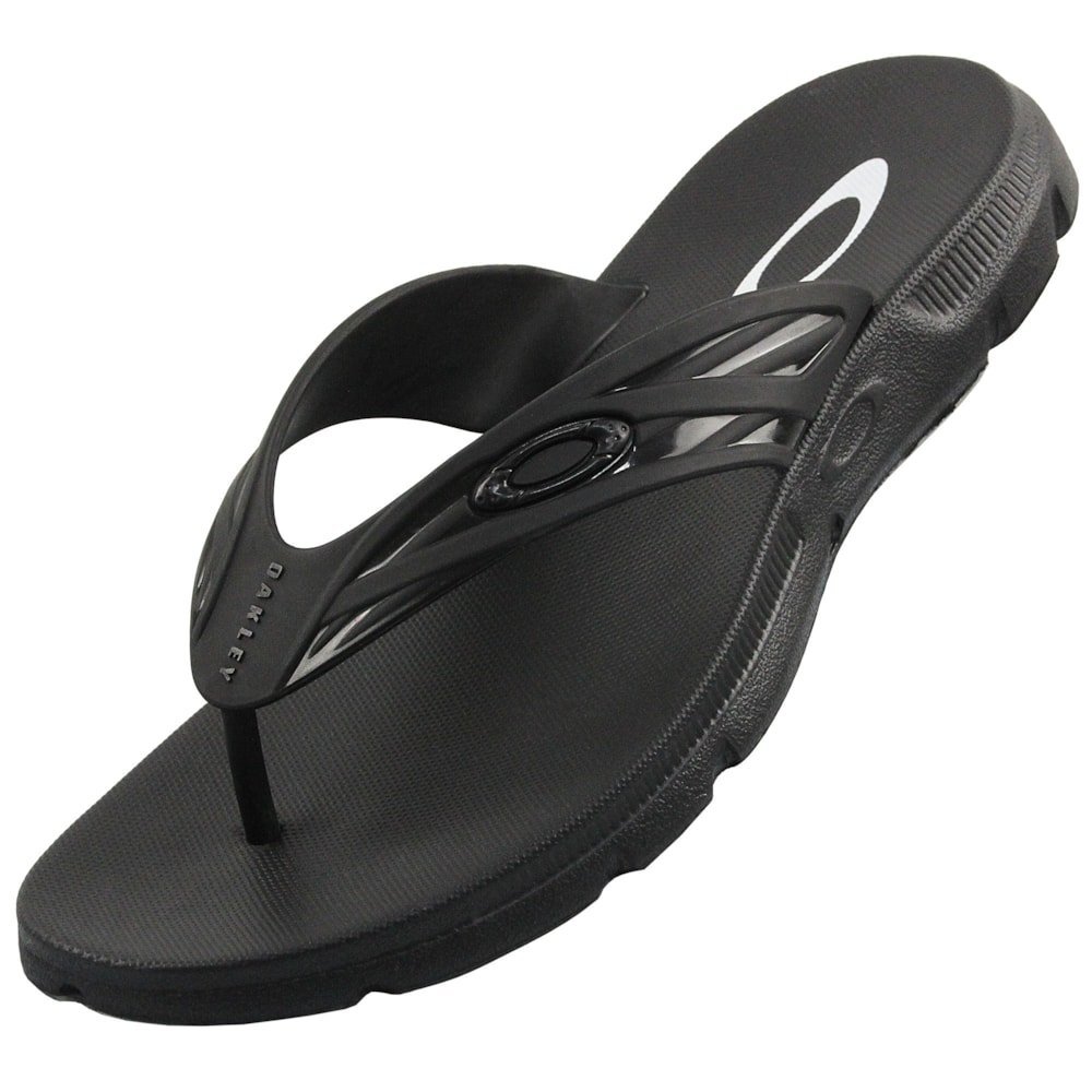 Chinelo Oakley Raptor Jet Black Preto 4
