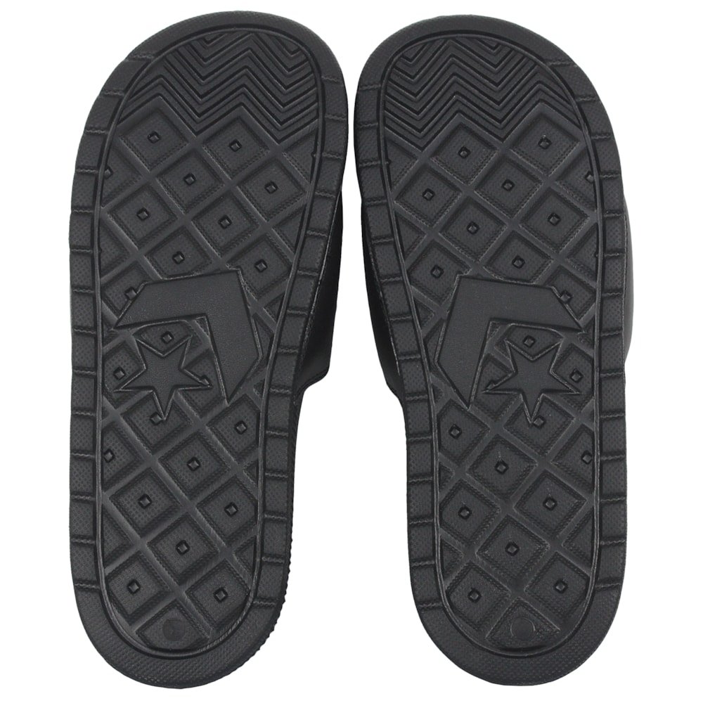 Chinelo Converse Slide On Preto Branco Preto Preto 4