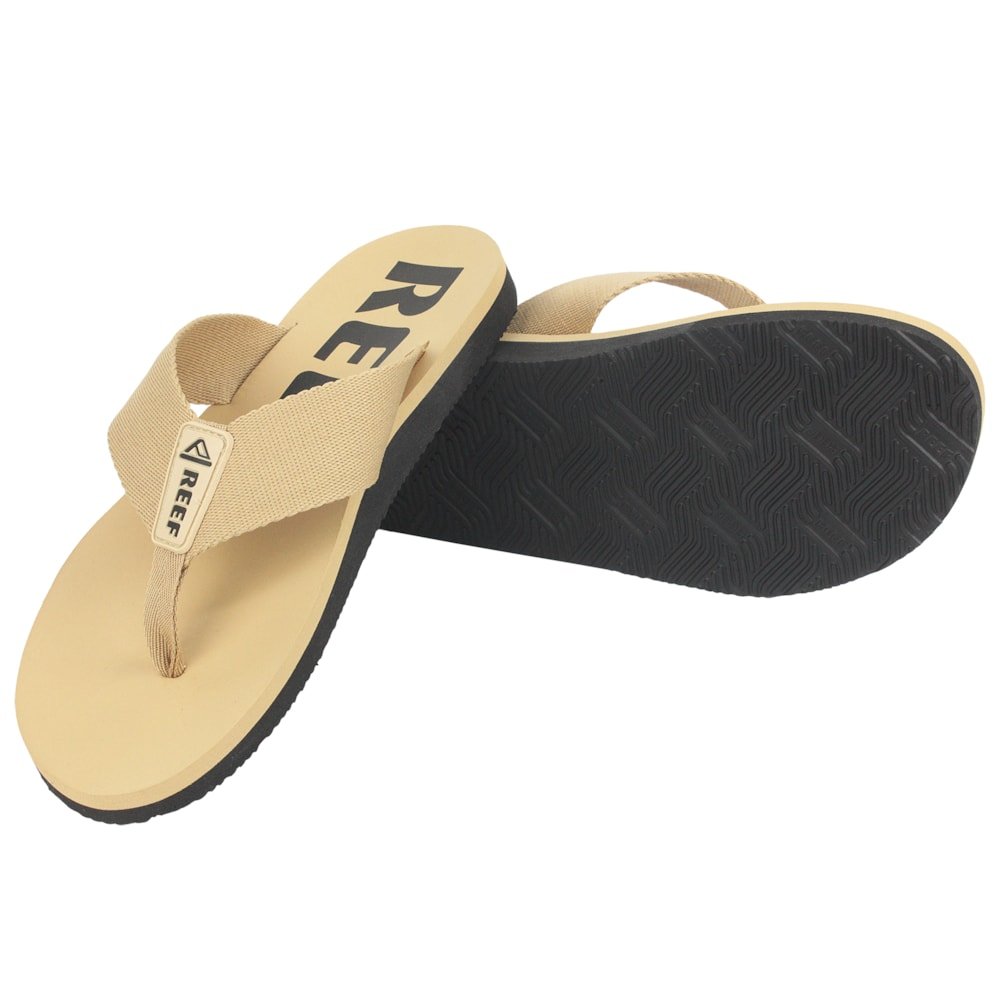 Chinelo Reef Smoothy Beige Bege 3