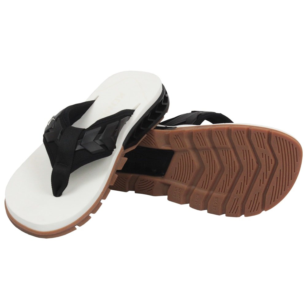 Chinelo Kenner Rakka Ultra Force Black White Gum Branco 3