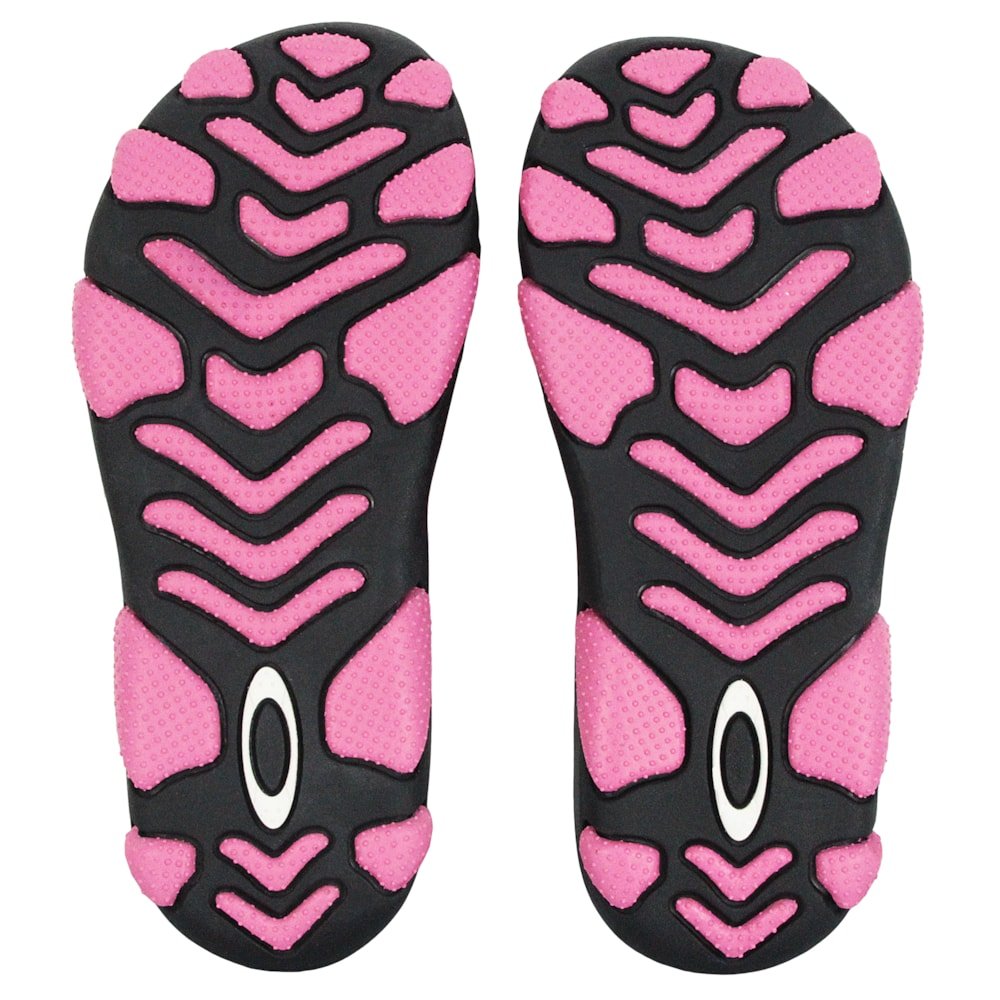 Chinelo Oakley Titan Neon Pink Preto 4
