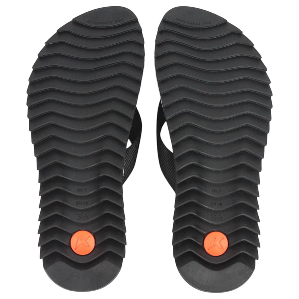 Chinelo Kenner Kyra Pro Preto Branco Preto 5
