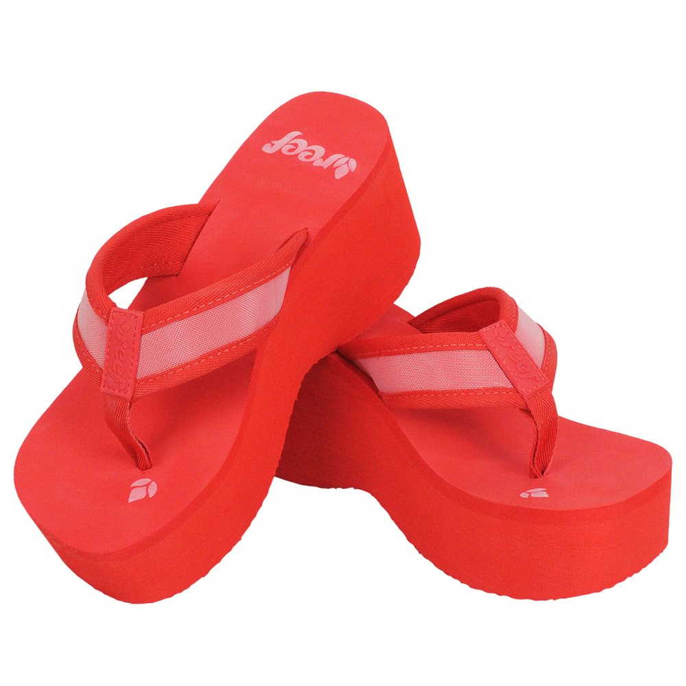 Chinelo Reef Liv Screen Red Vermelho 2
