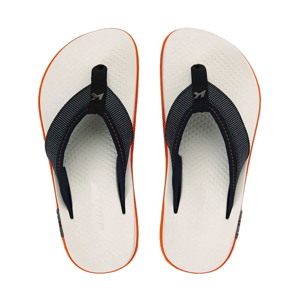 Chinelo Kenner Kivah Pro 2 Branco e Laranja